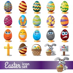 easter eggs set