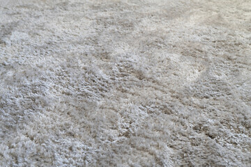 Fototapeta premium clean white color carpet on the floor at home in living room, textile texture