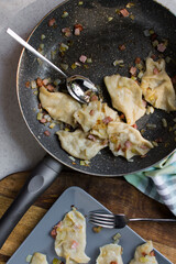 Pierogi - traditional Polish dish.