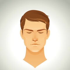 man with trendy hairstyle