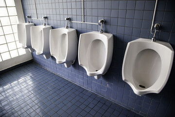 Male public toilets