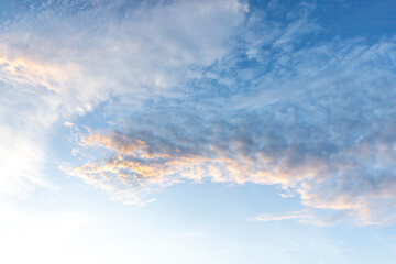 Naklejka na ściany i meble blue sky and cloud before sunset 