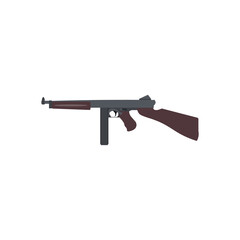USA america submachine gun ww2. World war 2 thompson tommy gun.