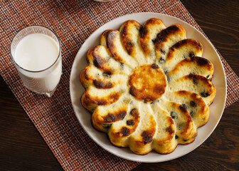 cottage cheese casserole on a plate