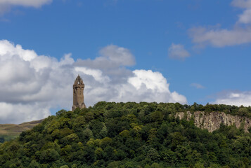 Fototapeta na wymiar Wallace Monument, Stirling, Scotland