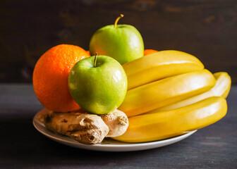 fruits on a plate