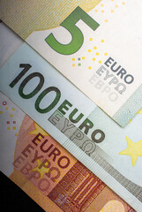 Closeup Euro Money Banknotes, Euro Currency,  Cash, Bill Concept © berkay08