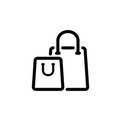 shopping bag icon vector design trendy