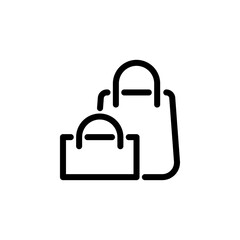 shopping bag icon vector design trendy