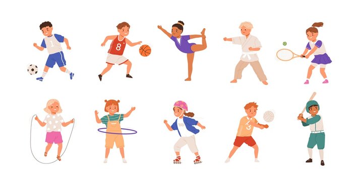 Cartoon Children Playing Sports Images – Browse 171,539 Stock Photos,  Vectors, and Video | Adobe Stock