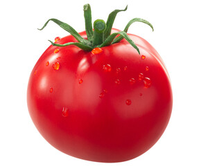 Kecskemeti Jubileum tomato, a Hungarian heirloom,  isolated