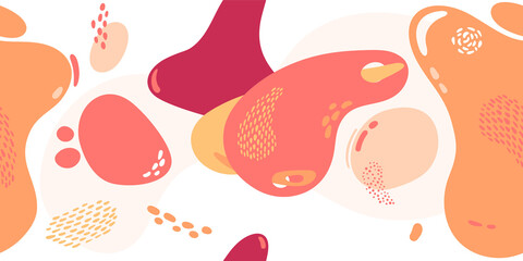 Naklejka premium Colorful Abstract Shapes.Dynamical colored forms.Seamless pattern