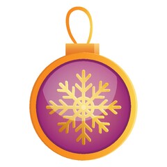 snowflakes button