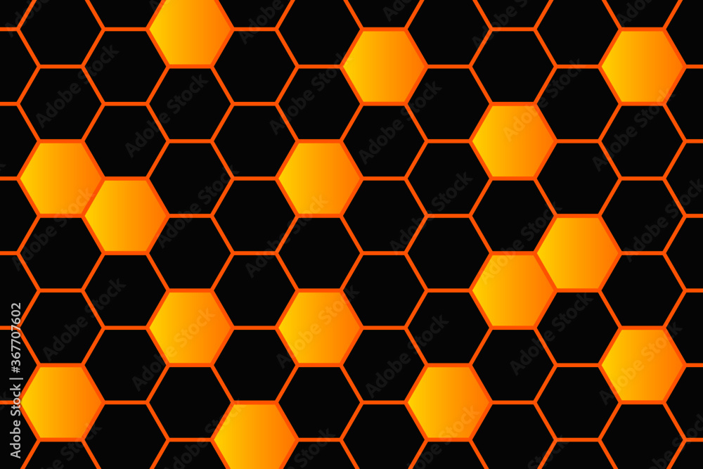 Poster vector abstract 3d hexagon. background hexagon element. vector graphics