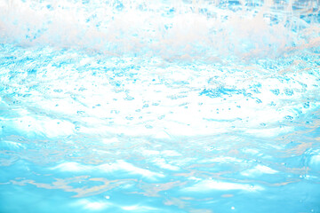 View of water splashing in swimming pool