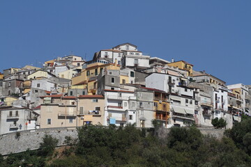 Cetraro, Italy - July 9, 2017: The town of Cetraro Marina in the province of Cosenza