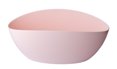 New plastic flower pot isolated on white