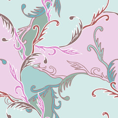 Traditional Folk Seamless Pattern. 