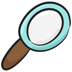 
Saloon mirror vector in hand drawn design 
