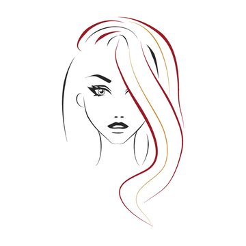 recommend clip art: woman hairstyle