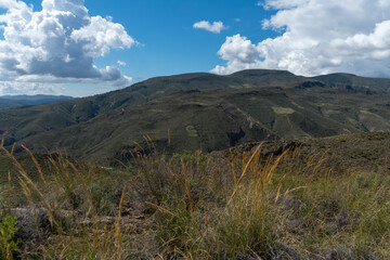 mountainous landscape with vegetation