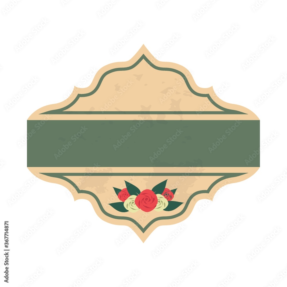 Poster flower label