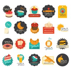 set of bakery icons