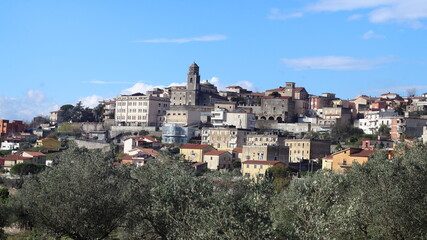Obraz premium San Vittore del Lazio - 30 november 2017: view of the town in the province of Frosinone