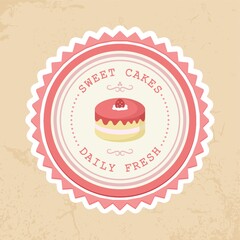 sweet cakes label