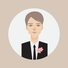 groom in suit and tie