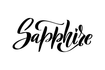 Vector calligraphy illustration isolated on white background.