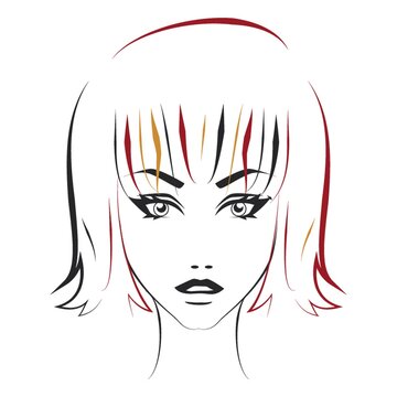 recommend clip art: woman hairstyle