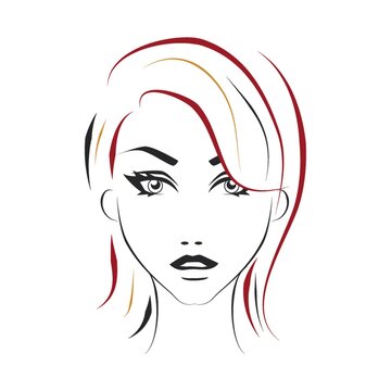 recommend clip art: woman hairstyle