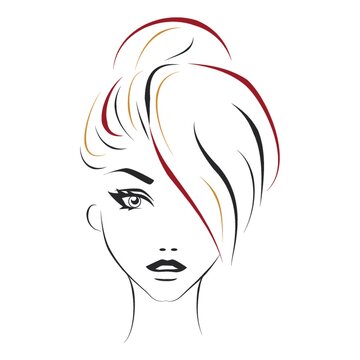 recommend clip art: woman hairstyle