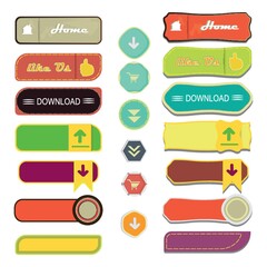 Fototapeta premium web buttons