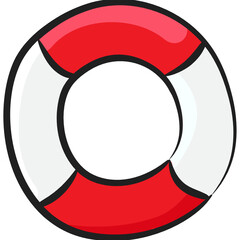  A safety tyre doodle with air, lifebuoy or tyre tube icon design   © SmashingStocks
