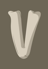 letter v