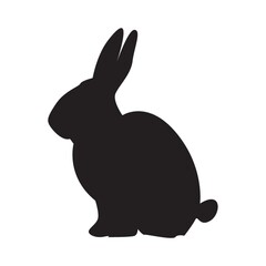 silhouette of rabbit