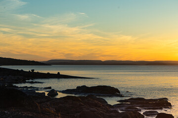 Baltic Sea coat at Sunset