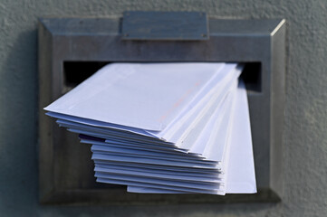 Mailbox full of letters