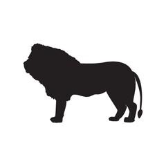 silhouette of lion