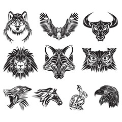 collection of various animal tattoos