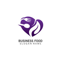 Love food logo and cutlery inspiration for business design