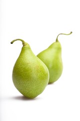 Green Pears Isolated on White