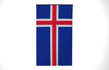 Iceland, Wavy Iceland Flag, Country Flag, 3D Render