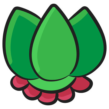 
Cute Design Icon Of Lotus, Editable Vector 
