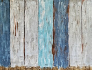 Old light color wood wall for seamless wood background and texture.