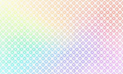 Fototapeta premium mosaic bright white multicolor background with many white dots and rainbow backdrop