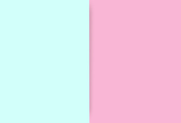 Pastel color paper. Pink, light blue, Violet. geometry.