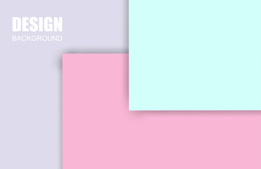 Pastel color paper. Pink, light blue, Violet. geometry.